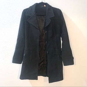 BP Black Duster Peacoat